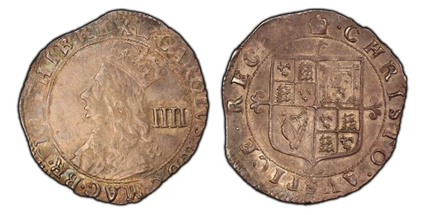 England Charles II. (1660-62) AR Maundy Set. PCGS AU55-AU58 London Cover