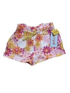 Toddler Girls' Floral Pull-On Shorts - Cat & Jack Pink 3T - Picture 1 of 2