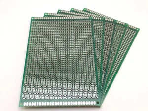 5x Lochrasterplatine 120x80 mm | Punktraster | RM 2,54 | Zweiseitig | Glasfaser - Bild 1 von 3