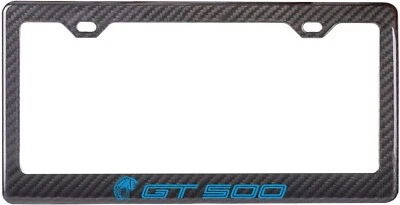 2020 Shelby GT500 Mustang 100% Carbon Fiber License Plate Frame (Velocity Blue) - Image 1 of 3