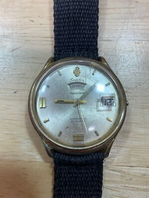 Watch Sandoz Aquaplane Automatic 25 Jewels 1751Y/89/2 Men's Swiss Made For Parts - Image 1 of 4