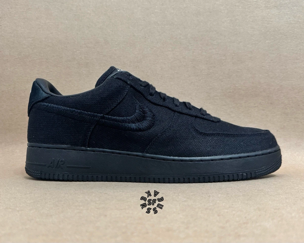 Preços baixos em Nike Air Force 1 Low Stussy Black | eBay