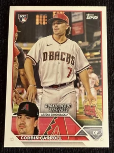 2023 Topps Update Series #US244 ⚾️ Corbin Carroll RC ⚾️ Arizona Diamondbacks 🐍 - Picture 1 of 6