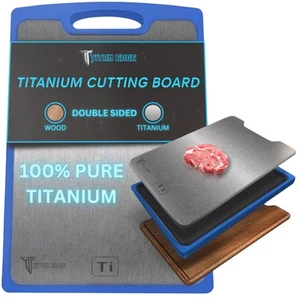 Titanium Cutting Board for Kitchen | Large 15 x 10" Double Sided 2 in 1 with ... - Picture 1 of 9