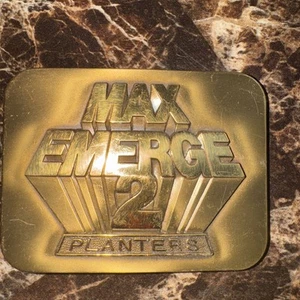 Vintage 1987 John Deere & Co MAX EMERGE 2 Planters Brass Belt Buckle - Picture 1 of 2