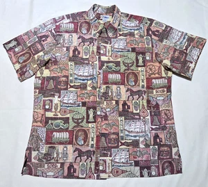 REYN SPOONER Hemd XXXL rot patriotisch USA Unabhängigkeitstag 4. Juli 2002 Hawaii - Bild 1 von 10