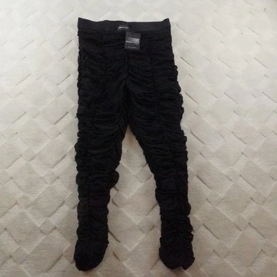 Savage x Fenty Ruche Hour High-Waisted Mesh Leggings Womens 2X Black - Image 1 of 4