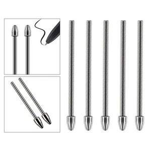 Sleek Silver Finish Titanium Replacement Tips for Galaxy Tab Pen Models - Photo 1/7