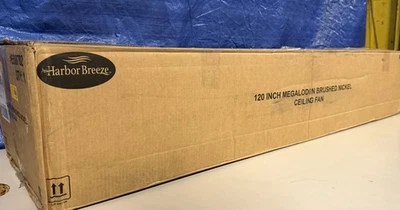 Harbor Breeze Megalodon 120" Inch Outdoor Brushed Nickel Ceiling Fan 7-Blades - Image 1 of 4