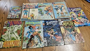 Lot of 9 SUPERMAN Vintage DC Comics 1970 -1980. ROBIN, X-MEN, Some Hard To Find - Picture 1 of 10