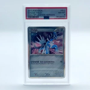 PSA 8 Dialga Shiny Ruf Der Legenden PSA 8 Deutsch Rare SL2 Pokemon TCG Karte - Picture 1 of 4