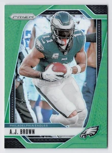 2024 Panini Prizm A.J. Brown #233 Green Prizm PHILADELPHIA EAGLES - Picture 1 of 2