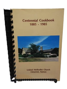1985 Vintage Centennial Cookbook United Methodist Church Cimarron Kansas Recipes - Picture 1 of 8
