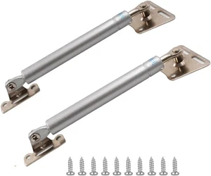 Armadio di Supporto Gas Lungo 100N/22,5 Lb 10" Cerniera Testa in Metallo di Sicurezza, Argento - Foto 1 di 7
