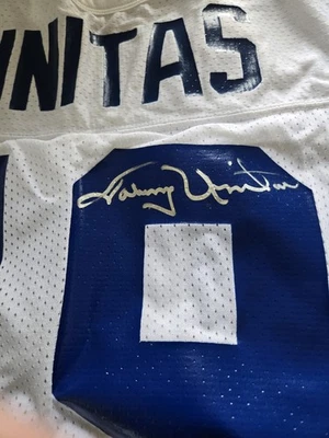 Camiseta Autógrafo Johnny Unitas Auténtica Russell Holograma PSA Foto 1 de 4