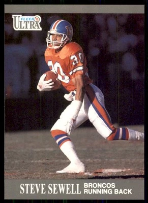 1991 Ultra Steve Sewell Denver Broncos #40 - Image 1 of 2