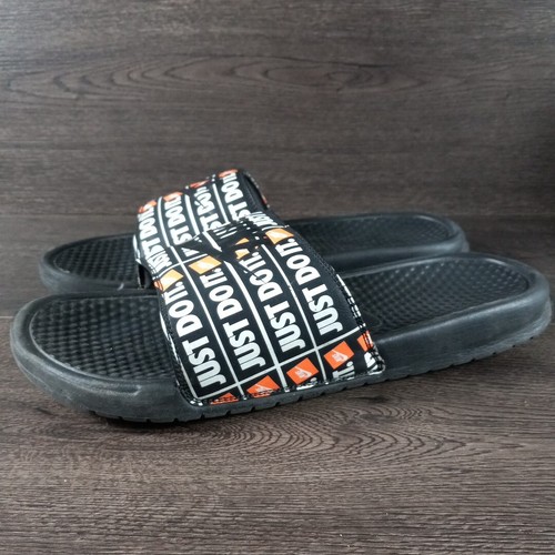 Sandali sportivi Nike Benassi JDI da uomo taglia 12 stampa Just Do It 631261 016