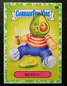 2021 Topps Garbage Pail Kids Food Fight Booger Green 13a Brad Pit - Picture 1 of 2