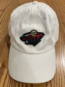 '47 Minnesota Wild Baseball Cap Hat NHL Embroidered Hockey White Size Medium - Picture 1 of 10
