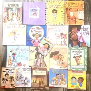 Black African American Children's Picture Lot 18 Books of Interest To Girls - Picture 1 of 6
