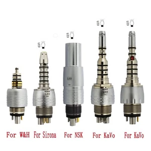 Dental Quick Coupling For NSK Kavo Sirona RQ-24 6 Pin Connection Fiber Optic LED - Picture 1 of 31