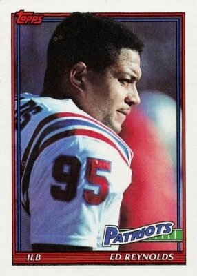 1991 Topps Football Card #611 Ed Reynolds - Image 1 of 2