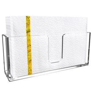 Acrylic Napkin Holders Guest Towel Dispenser Napkin Paper Stand 9 Inch Clear Han - Picture 1 of 6
