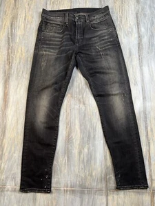 R13 Punk Jeans Men’s Size 30 Black Grunge Pants Distressed Made In Italy - Picture 1 of 3