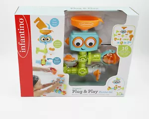 Infantino Bath Toy Sensory Plug & Play Plumber Set Baby Infant 10m+ New - Picture 1 of 8