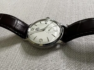 Orient RA-AP0002S10A 40.5mm Silver Stainless Steel Case with Brown Leather Band - Picture 1 of 6