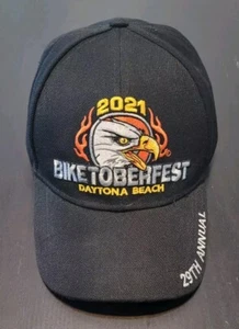 2021 29th Annual BIKETOBERFEST Bike Week Daytona Baseball Cap Black Hat - Bild 1 von 5