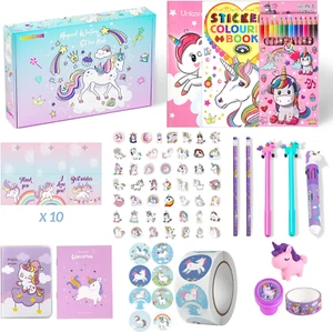 Unicorns Gifts for Girls - Cute School Supplies Set - 48 Pcs Kawaii Stationary S - Picture 1 of 12