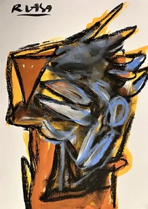 Roman LASA FORM LXXVII pastel/gouache/paper, 2024 - Picture 1 of 1