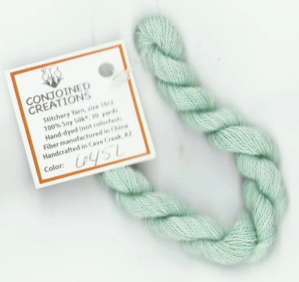  Silk Hand-Dyed Thread 30 Yd Conjoined Creations Celery 645L Cross Stitch - Image 1 of 1