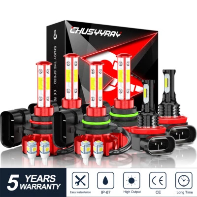 Kit combinado de bombilla antiniebla de haz alto bajo LED Fit Nissan Quest 2004-2009 Foto 1 de 4