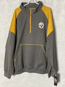 Giacca Pittsburg Steelers Majestic full zip nuova con etichetta taglia 6XL - Foto 1 di 13