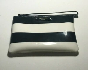 KATE SPADE New York BETHANN Wristlet Wallet PENN VALLEY Black + Cream Stripe NWT - Picture 1 of 4