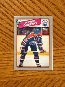 Wayne Gretzky 1988 Topps Box Bottom #B - EDMONTON OILERS - Imagen 1 de 2