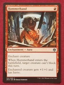 Magic The Gathering ICONIC MASTERS HAMMERHAND red card MTG - Picture 1 of 2