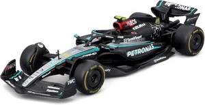 BOX ROTTO LEWIS HAMILTON Modello F1 MERCEDES AMG W15 1/43 2024 12cm Bburago - Foto 1 di 6