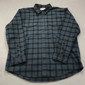CC Filson Shirt Mens XL Midnight Blue Heavy Cotton Flannel Casual Workwear Fall - Picture 1 of 10