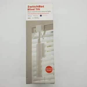 SwitchBot BLIND TILT Motorized Smart Opener Solar Panel Bluetooth White W2701600 - Picture 1 of 8