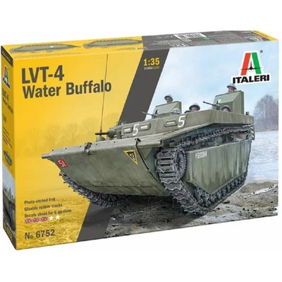 Modellino Schermato Anfibio Lvt-4 Water Buffalo (Eto) ITALERI 6752 1:3 5 - Immagine 1 di 4