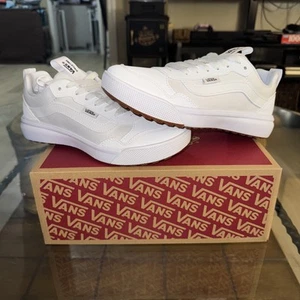 Vans Range EXP Skate Shoes White/White Women’s Size 7.5 New In Box Canvas/Tumble - Picture 1 of 14
