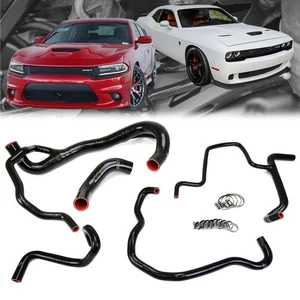 HPS Black Silicone Radiator+Heater Hose Kit For 15-23 Challenger/Charger 6.4L V8 - Picture 1 of 2