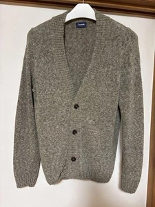 Drumohr Cardigan Khaki Cotton Linen Shoulder width: 41cm Width: 55cm - Picture 1 of 5
