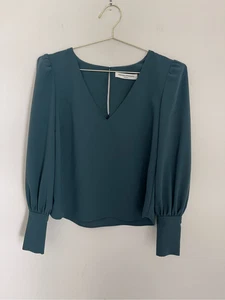 AMANDA UPRICHARD V-Ausschnitt Perlen Top/Bluse Größe Small - Bild 1 von 6