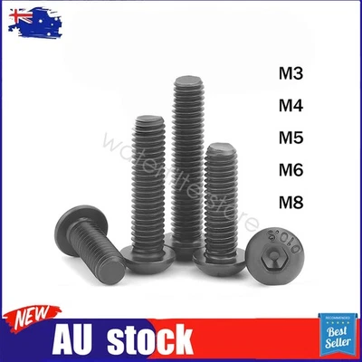 Button Head Screws Hex Allen Key Socket Bolts 10.9 High Tensile M3 M4 M5 M6 M8 - image 1 of 2
