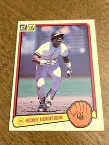 1983 Donruss Rickey Henderson Baseball Card	 #35 Oakland A's  NM/MT - Picture 1 of 2