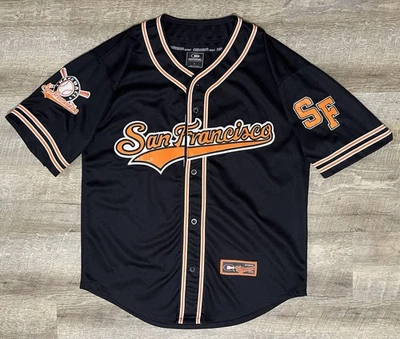 CAMISETA DE BÉISBOL DE COLECCIÓN RARA COLISEO GIGANTES DE SAN FRANCISCO TALLA L PARCHES PARA BRAZOS Y2K Foto 1 de 4